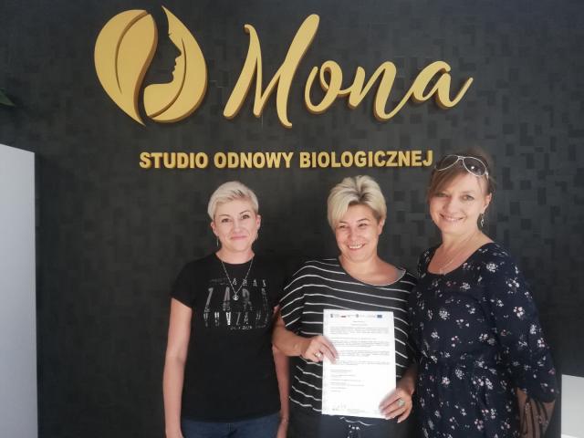 Po podpisaniu umowy w Studio   Odnowy Biologicznej „Mona”